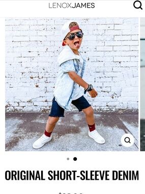 Lenox James Kids Original short Sleeve Denim